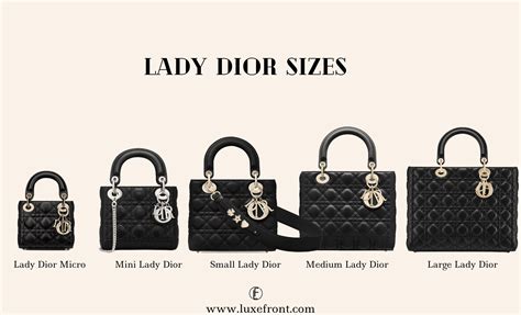 lady dior bag size